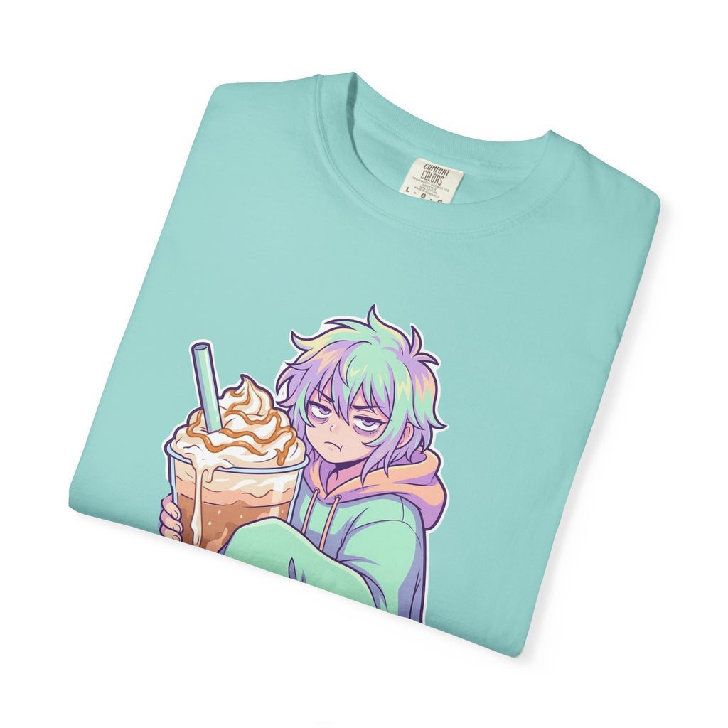 I Don't Give a Frappe Funny Anime Coffee T-Shirt/ kawaii Manga Graphic Tee