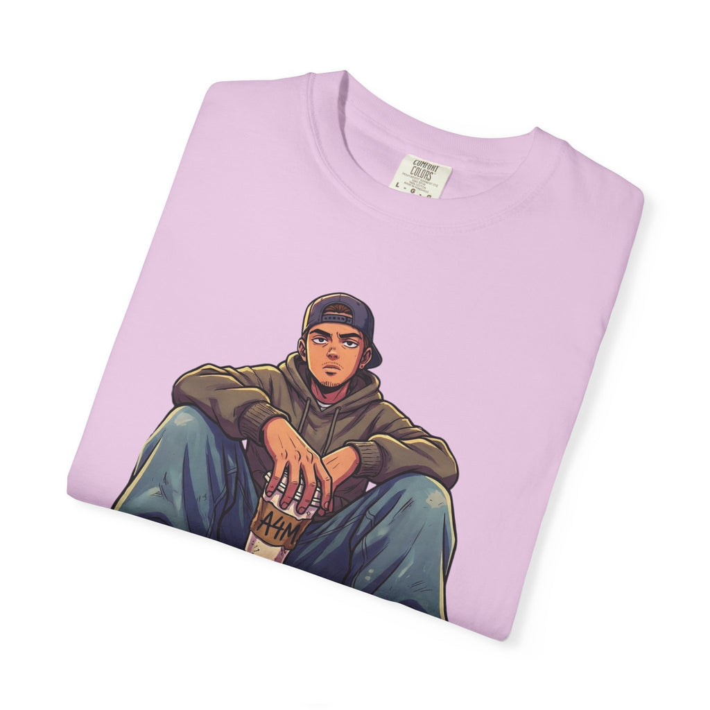 "I Don't Give a Frappe" Funny Manga Coffee T-Shirt | Anime Aesthetic Streetwear