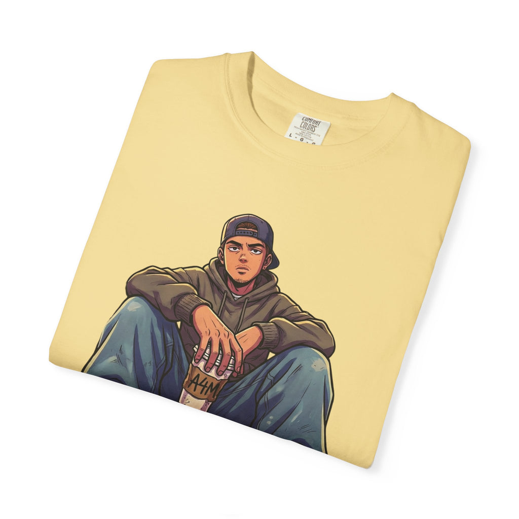 "I Don't Give a Frappe" Funny Manga Coffee T-Shirt | Anime Aesthetic Streetwear