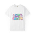 "I Don't Give a Frappe" Funny Kawaii Coffee T-Shirt | Pastel Manga Aesthetic