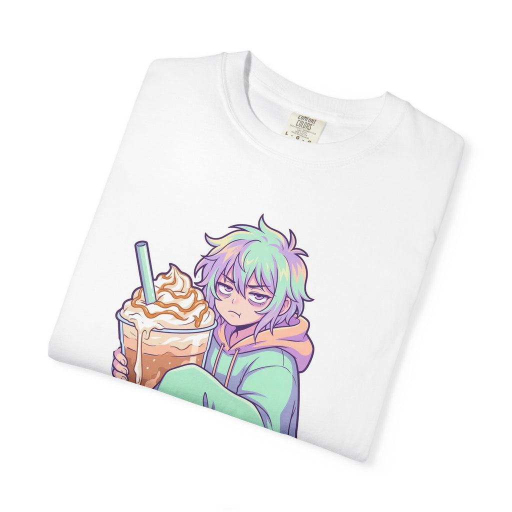 I Don't Give a Frappe Funny Anime Coffee T-Shirt/ kawaii Manga Graphic Tee