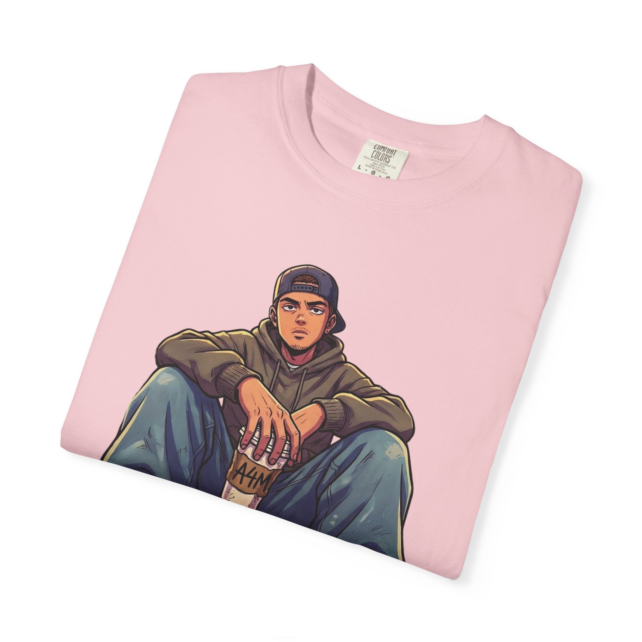 "I Don't Give a Frappe" Funny Manga Coffee T-Shirt | Anime Aesthetic Streetwear