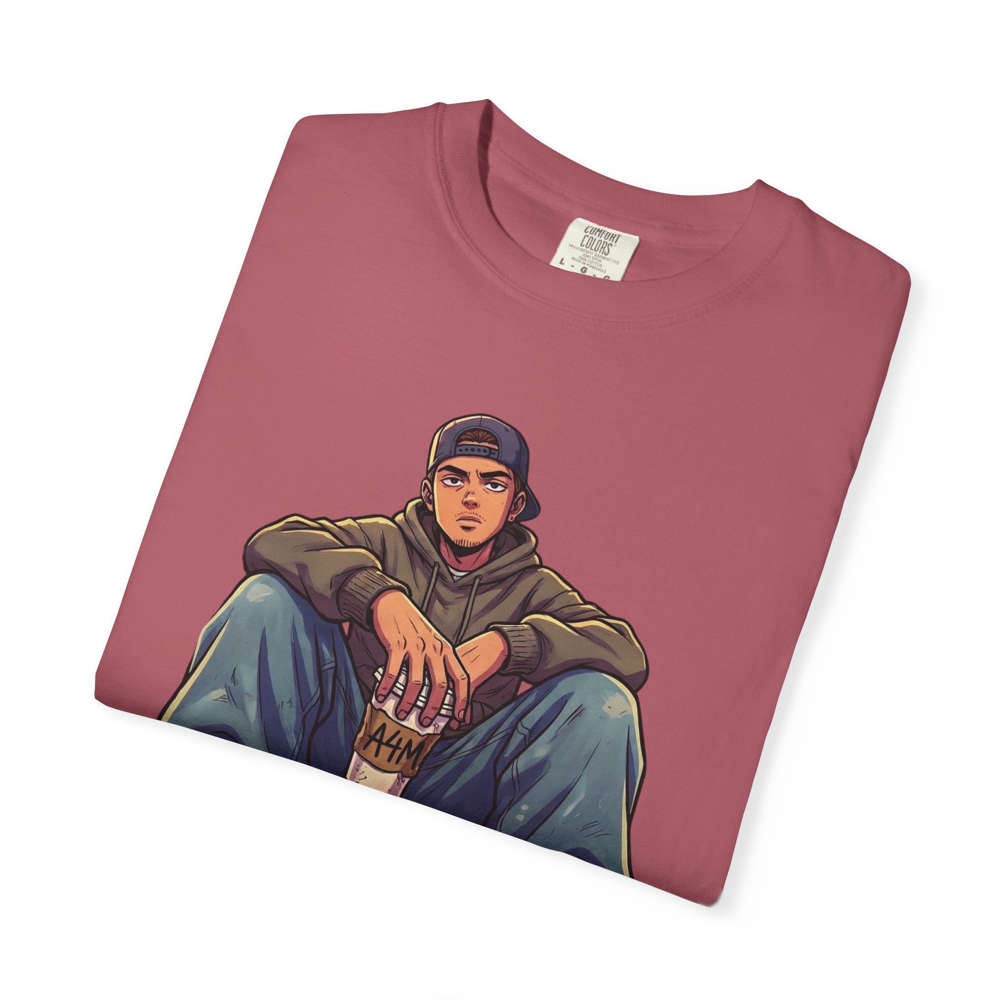 "I Don't Give a Frappe" Funny Manga Coffee T-Shirt | Anime Aesthetic Streetwear