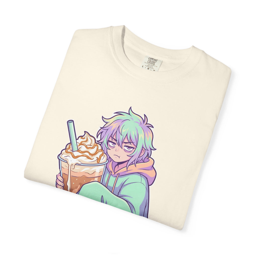 I Don't Give a Frappe Funny Anime Coffee T-Shirt/ kawaii Manga Graphic Tee