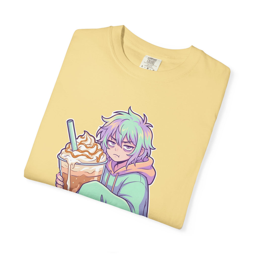 I Don't Give a Frappe Funny Anime Coffee T-Shirt/ kawaii Manga Graphic Tee