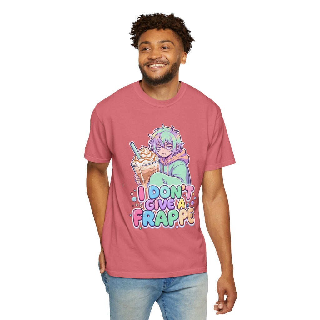 I Don't Give a Frappe Funny Anime Coffee T-Shirt/ kawaii Manga Graphic Tee